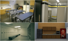 Locaux sociaux: Bureau / cafétéria / réfectoire / vestiaire Prestation nettoyage creche multi accueil cabinet medical paris yvelines ile de france chartres