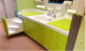 Salle sanitaire : change / petit toilette Prestation nettoyage creche multi accueil cabinet medical paris yvelines ile de france chartres